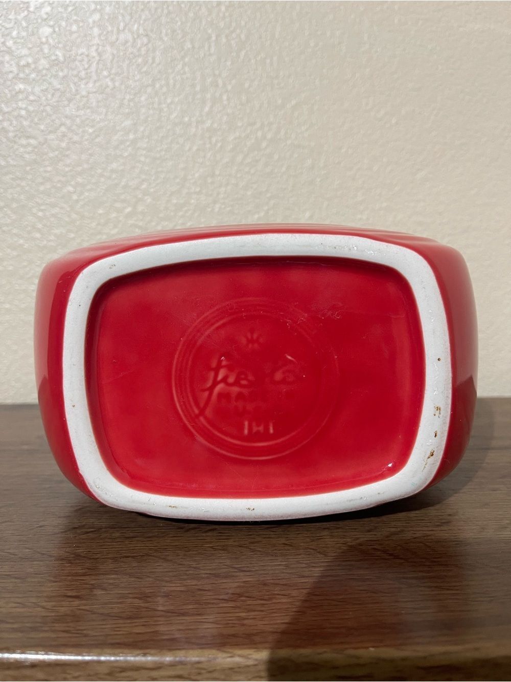 Fiesta Red Disc Pitcher Vase - Picture 7 of 8